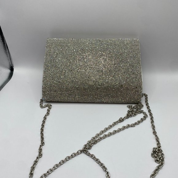Aldo Sparkly Chain Rhinestone Bag - Picture 11 of 12